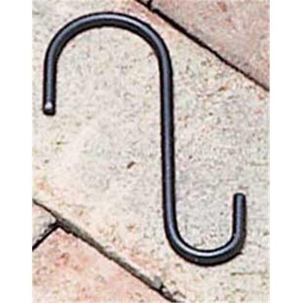 Village Wrought Iron Village Wrought Iron SH-4-OS 4 in. S-Hook with .75 in. and 1.38 in. Openings - Black SH-4-OS
